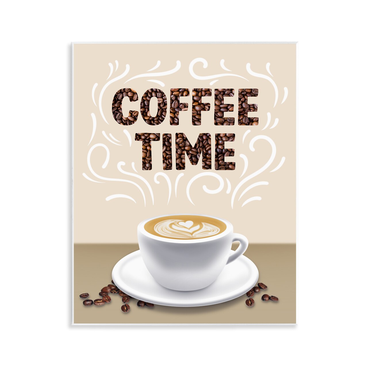 Stupell Industries Traditional Coffee Time Brew Wall Plaque Design by Marcus Prime